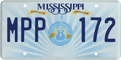 MS license plate MPP172