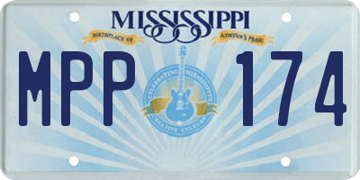 MS license plate MPP174