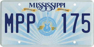 MS license plate MPP175