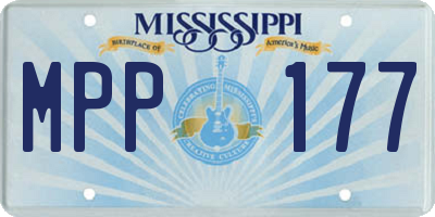 MS license plate MPP177