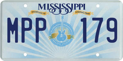 MS license plate MPP179