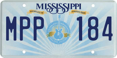 MS license plate MPP184