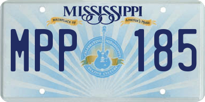 MS license plate MPP185