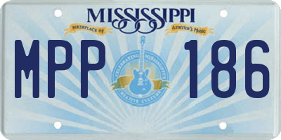 MS license plate MPP186