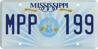 MS license plate MPP199