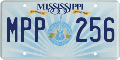 MS license plate MPP256