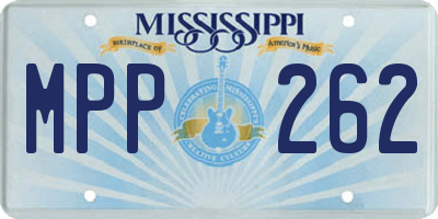 MS license plate MPP262