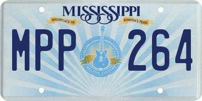 MS license plate MPP264