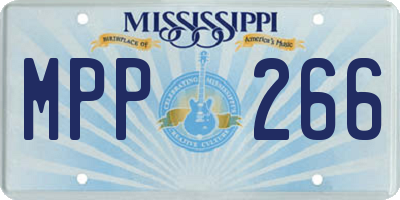 MS license plate MPP266