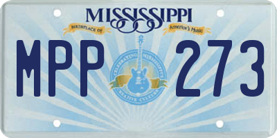MS license plate MPP273