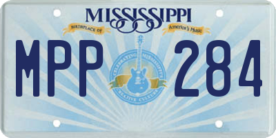 MS license plate MPP284