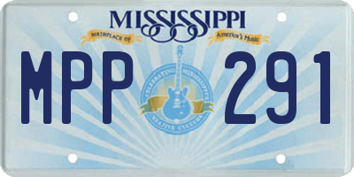 MS license plate MPP291