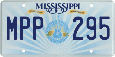 MS license plate MPP295