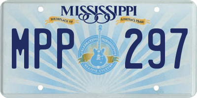 MS license plate MPP297