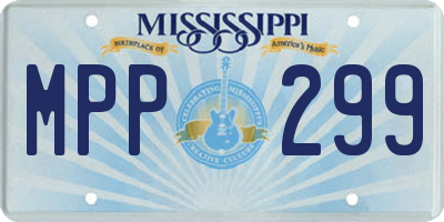 MS license plate MPP299