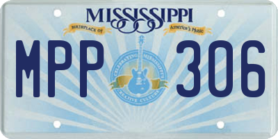 MS license plate MPP306