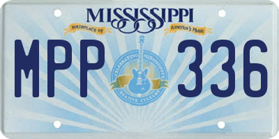MS license plate MPP336