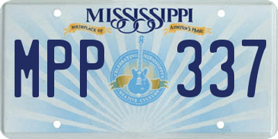 MS license plate MPP337