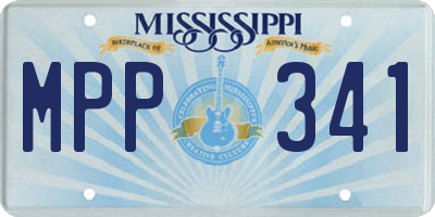 MS license plate MPP341