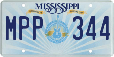 MS license plate MPP344