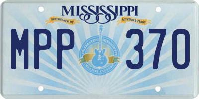 MS license plate MPP370