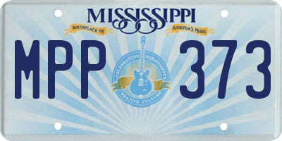 MS license plate MPP373
