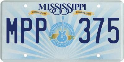 MS license plate MPP375