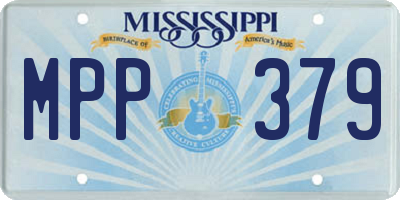 MS license plate MPP379