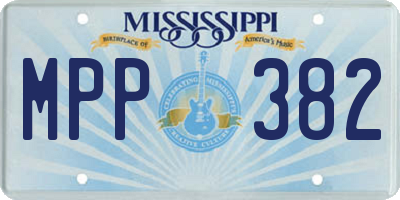 MS license plate MPP382