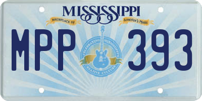 MS license plate MPP393