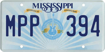 MS license plate MPP394