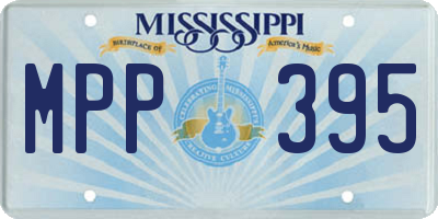 MS license plate MPP395