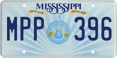 MS license plate MPP396