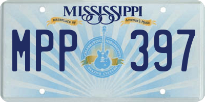 MS license plate MPP397