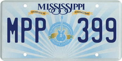 MS license plate MPP399
