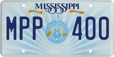 MS license plate MPP400
