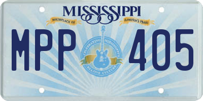 MS license plate MPP405