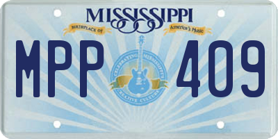 MS license plate MPP409