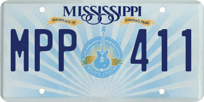 MS license plate MPP411