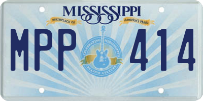 MS license plate MPP414