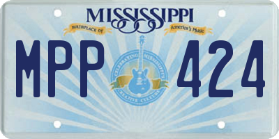 MS license plate MPP424