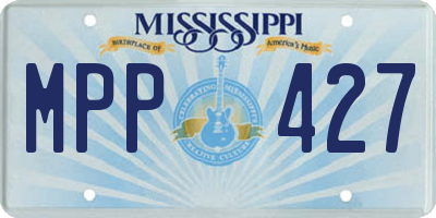 MS license plate MPP427