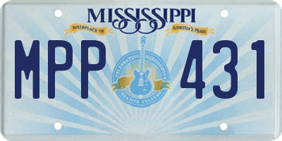 MS license plate MPP431