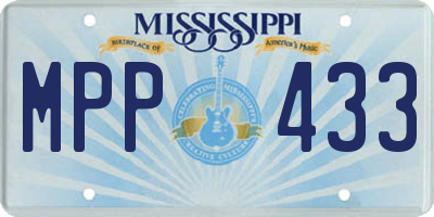 MS license plate MPP433