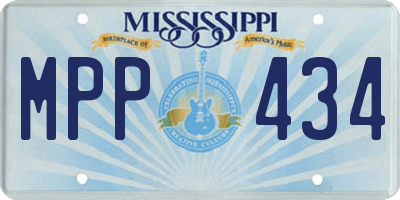 MS license plate MPP434