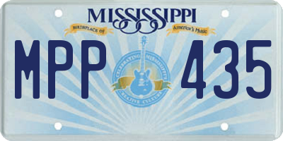 MS license plate MPP435