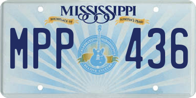 MS license plate MPP436
