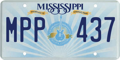 MS license plate MPP437