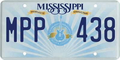 MS license plate MPP438