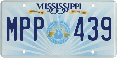 MS license plate MPP439